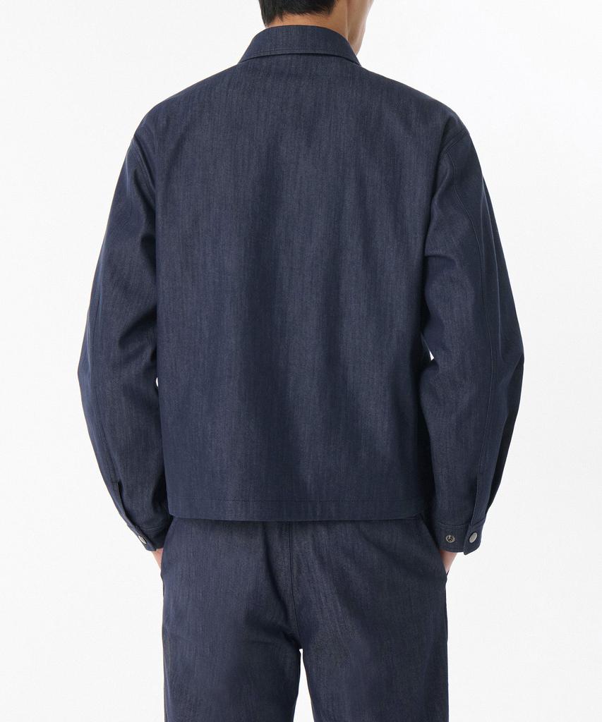 Musinsa Standard Slub Denim-Like Work Jacket [Medium Indigo]