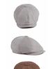 Men's Octagonal Beret: Spring/Summer Linen-Like Duckbill Cap, Retro Casual Unisex Hat