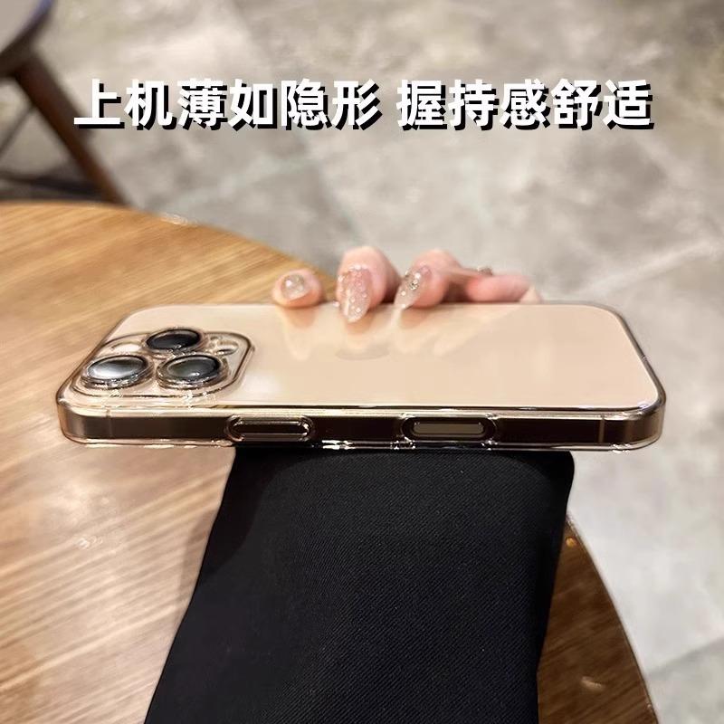 The new desert color is suitable for Apple 16promax mobile phone case, simple iphone15 protective case 14 with lens film.