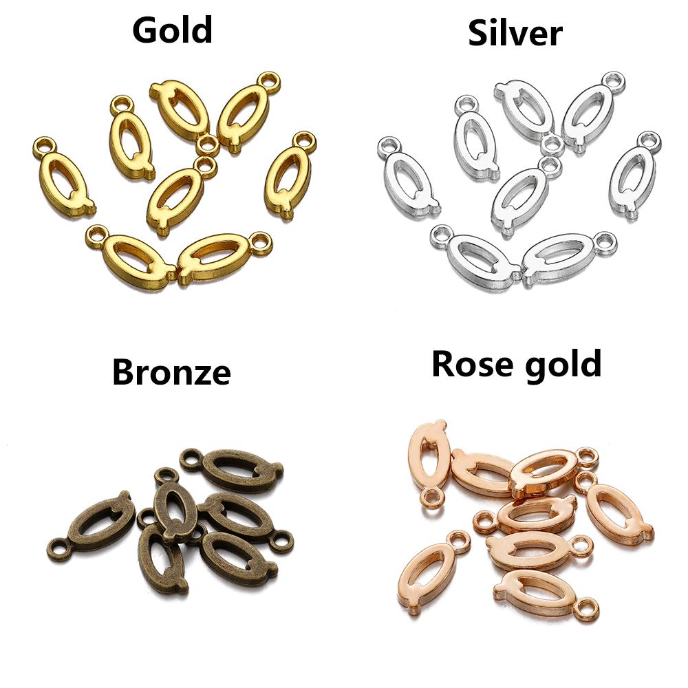 26-30Pcs 7X16 mm Alloy 26 Alphabet A-Z Letters Charms Pendants For DIY Bracelet Necklace Jewelry Making Supplies Accessories