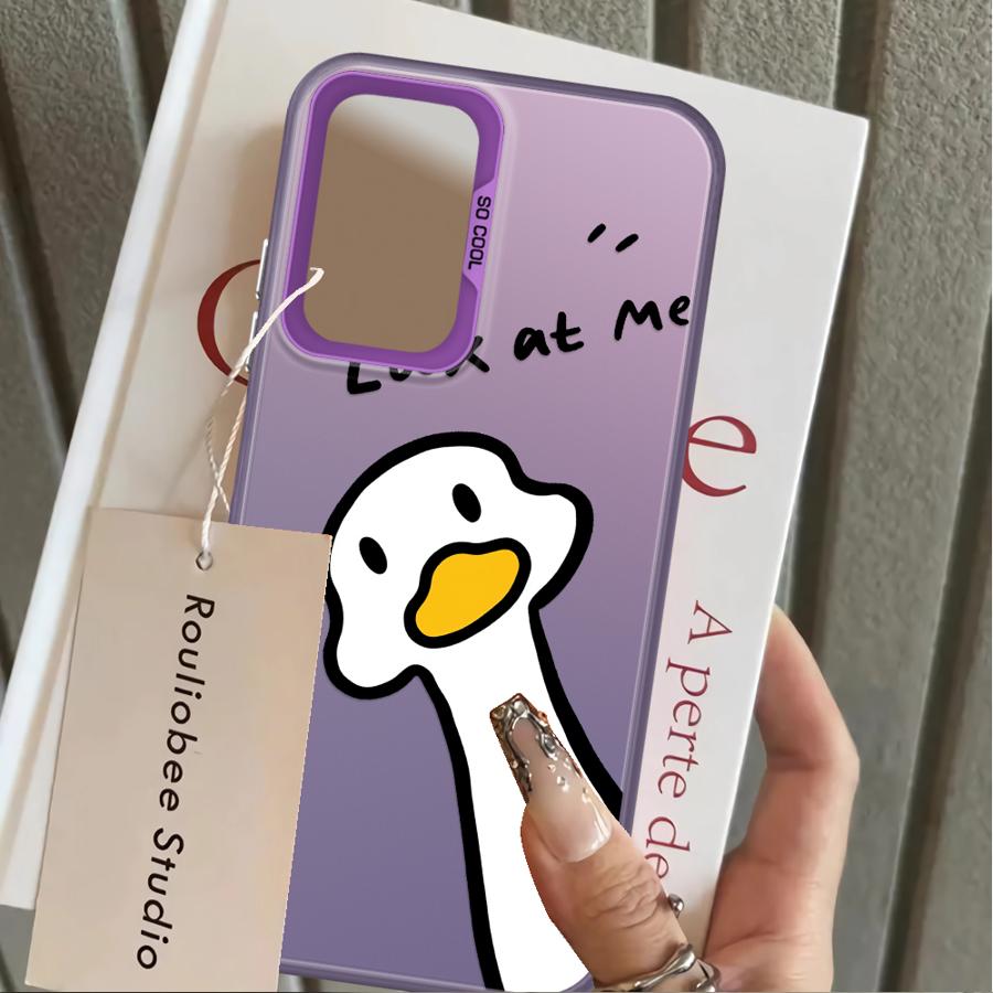 Back Phone Cover Case for Samsung Galaxy A71 A72 A10 A20 A06 A07 A04 A05 A03 A56 A50 A54 A51 A52 Cute Duck
