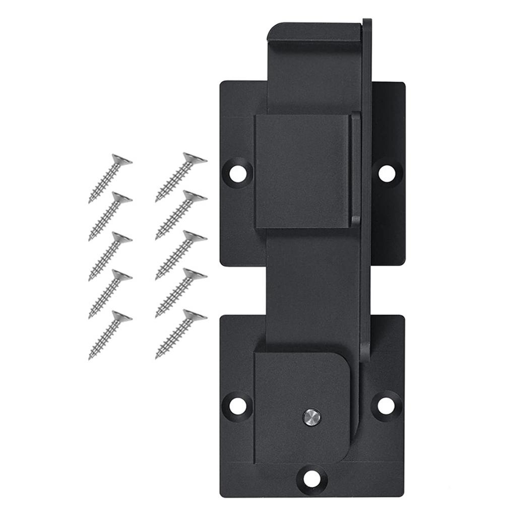 Versatile 7.87" Gate Latch with Locking Hole Adjustable Steel Lock Lockable Bolt Latches Set for Barn Doors & Yards