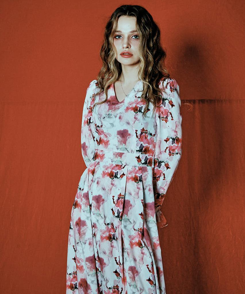 VIA LACTEA Floral Maxi Dress