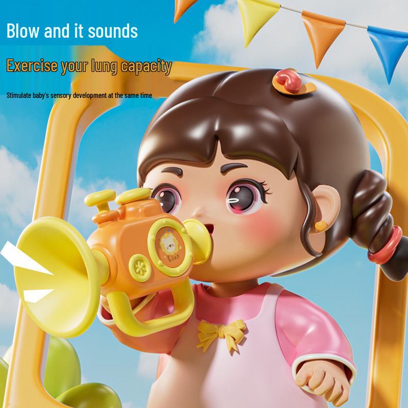 Douyin Influencer Baby Trumpet: Soothing Musical Toy & Whistle for 0-1 Year Olds