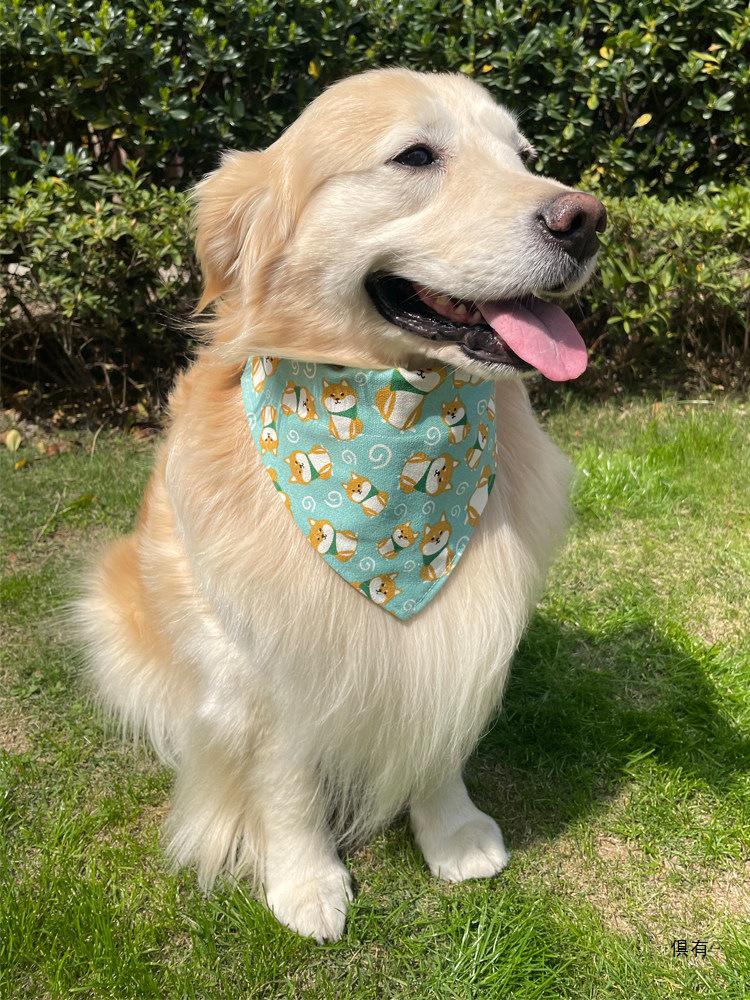 Pet Bib Triangle Scarf for All Dogs: Golden Retriever, Samoyed, Shiba Inu