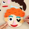 Wooden Puzzle For Kids With Facial Expression Changes Educational Toy For Preschoolers