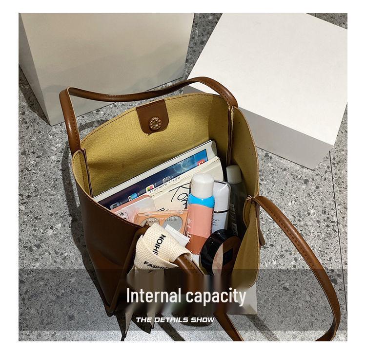 2024 Retro Tragetasche mit großer Kapazität: Damen Herbst/Winter Schultertasche für Arbeit & Pendeln