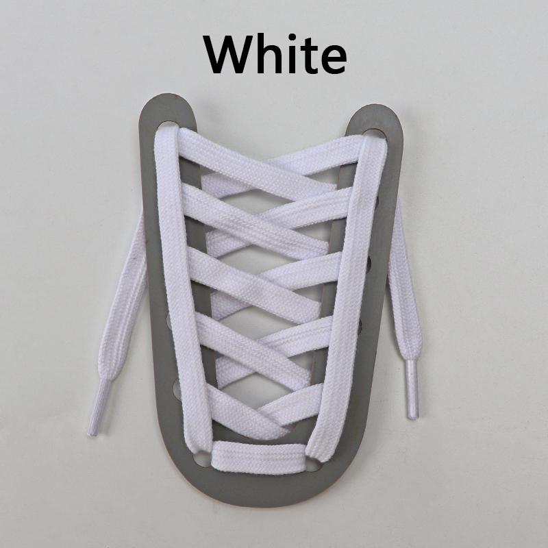 1 Pair Flat Shoelaces for Sneakers Rugged Wear-resistant Classic Canvas Sports Shoe Laces Women Men Shoelace Solid Double Cotton