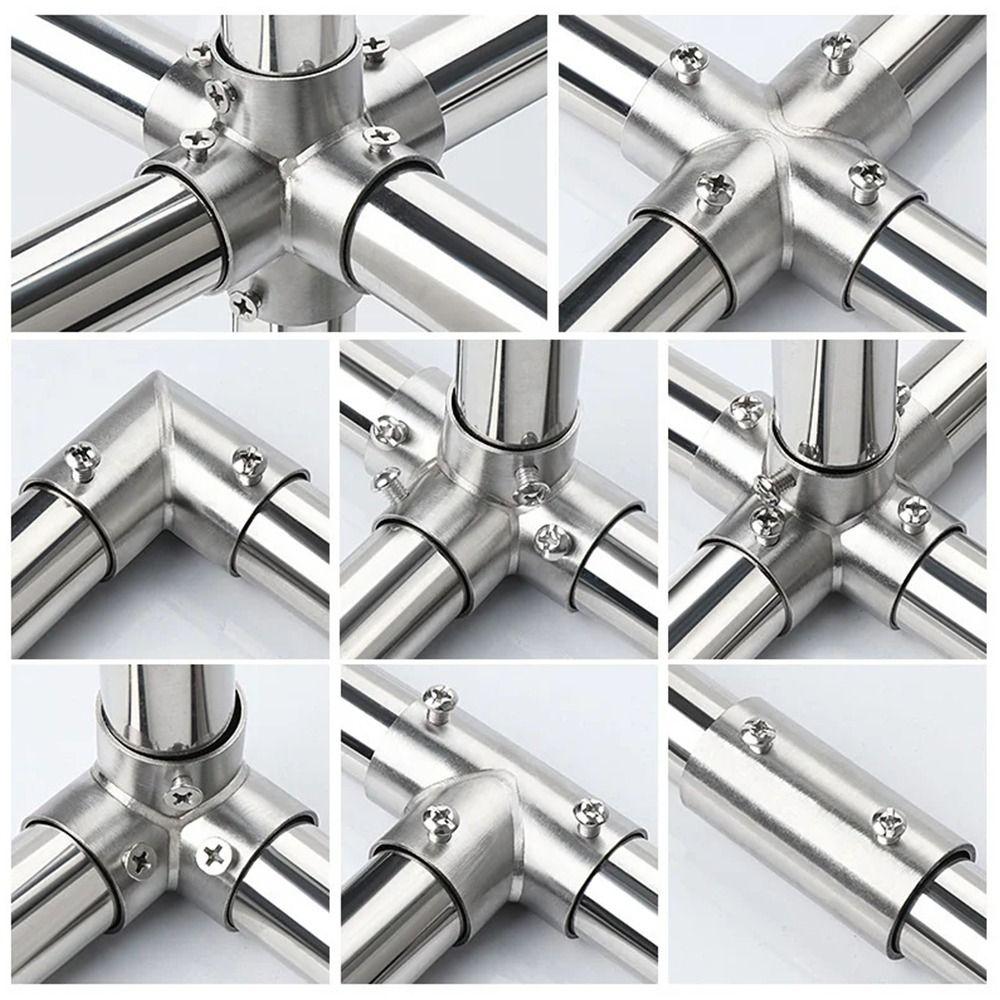 1Pcs 2/3/4/5/6 Way Pipe Connector Tee Straight Elbow Tube Joint Furniture Hardware