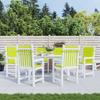 VidaXL Garden Chair Cushions Low Back Set of 6 Bright Green 314148