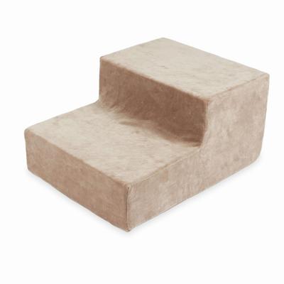 Velvet Soft Dark Beige Foam Playground Step
