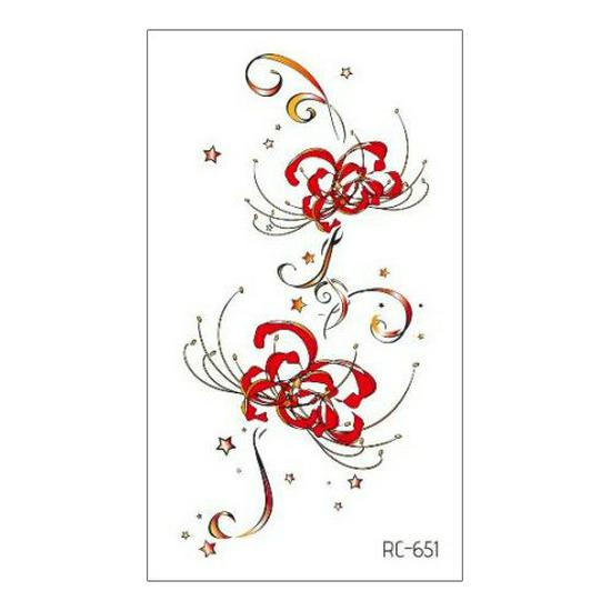 Waterproof Long-lasting Cute Peacock Feather Temporary Tattoo Stickers for Women