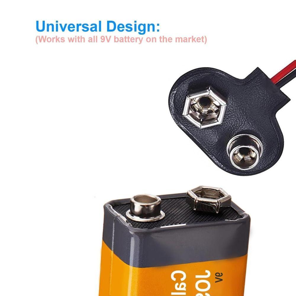 10pcs T-type Male DC Plug 5.5*2.1mm DC Power Plug Professional Battery Snap Electronic Projects