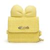 Sweet Adorable Bow Childrens Handbag Stylish Plaid Design Soft Pu Material For Everyday Use