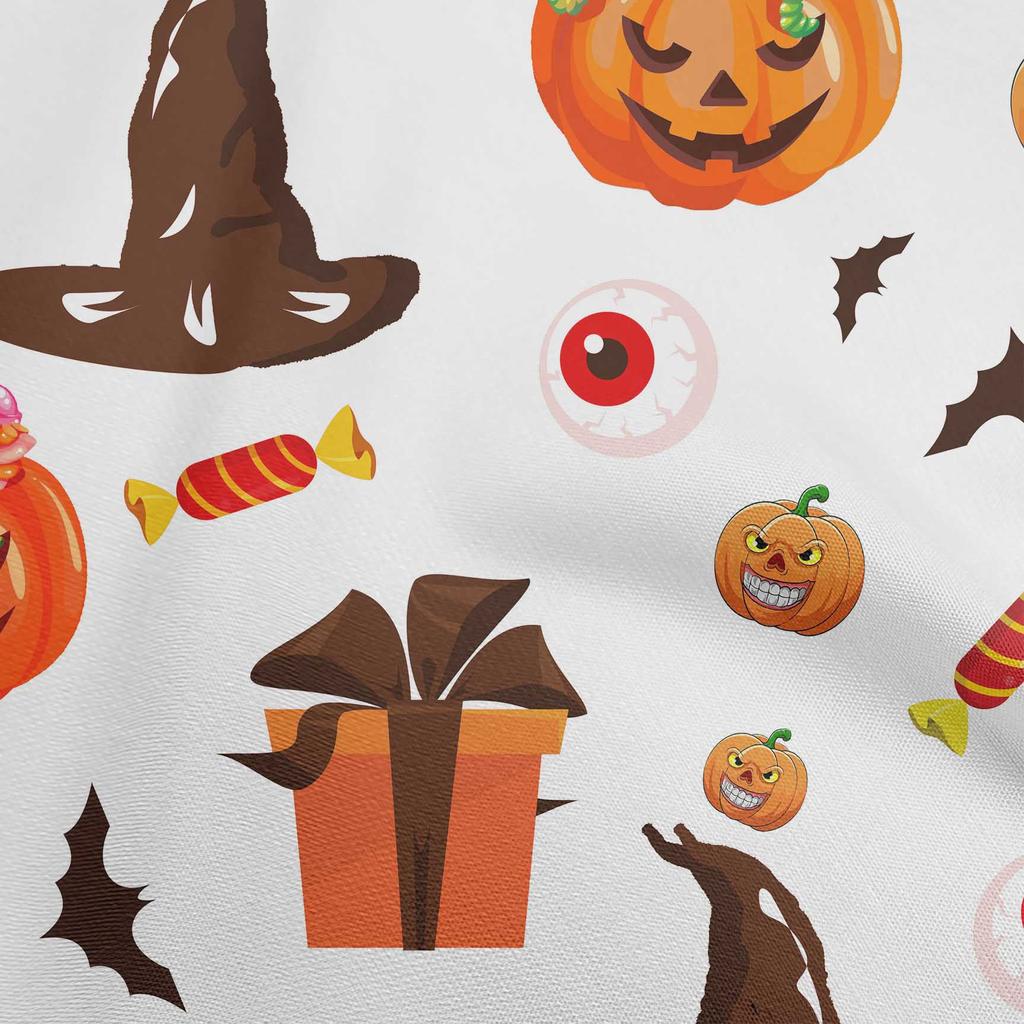 oneOone Bawełna Elastyczna Niebieska Tkanina Halloweenowe Materiały do Quiltingu Wzór Tkanina do Szycia na Metry 40 Cali