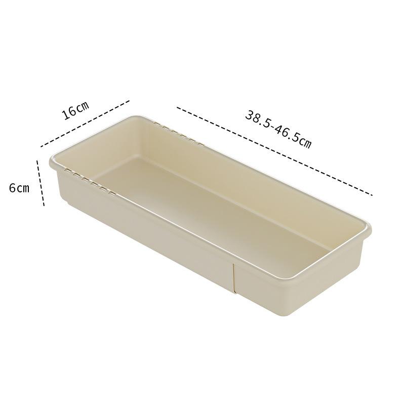 Retractable Partition Storage Box, Household Kitchen Tableware Drawer Storage Box, Multi-functional Underwear and Sock Storage Box