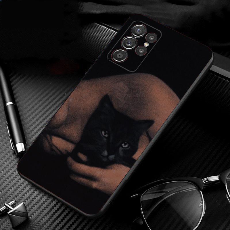 

Phone Case For Samsung Galaxy S26 S25 S24 S23 S22 Ultra S23 S22 S25 Plus S24 FE S26Edge Cat Lady Art S24