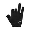 Daiwa Light Game Size L Gloves, 3-Piece Cut, DG-9322W, Black,