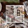 24Pcs Retro Aesthetic Collage Decorative Paper Vintage Junk Journal DIY Craft Background Supplies