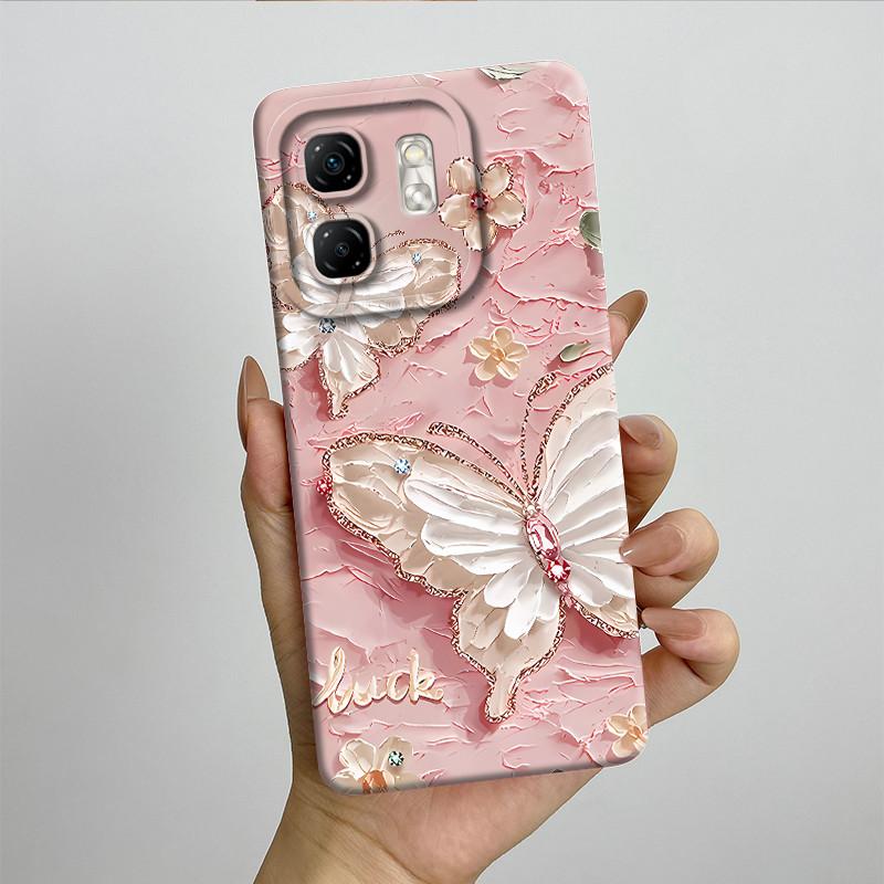 For Infinix Hot 50i Case Hot50i X6531 Soft Silicone TPU Painted Phone Coque Cartoon Printed Shockproof Protective Fundas Cover