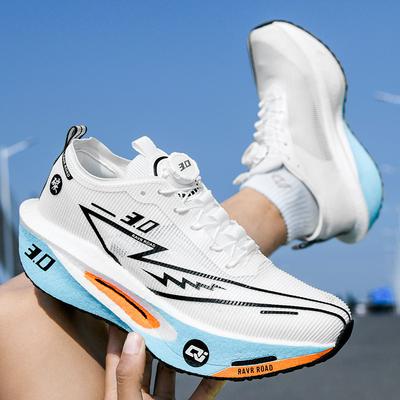 Primary and Secondary School Students Carbon Board Running Shoes Professional Competitive Sports Shoes Physical Education Class Lightweight