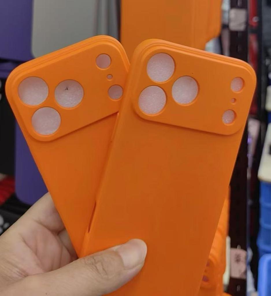 Applicable To Iphone17 Liquid Silicone Mobile Phone Case, Straight Edge 16 Apple 15ProMax All-inclusive 14 Fine Hole Protective Case