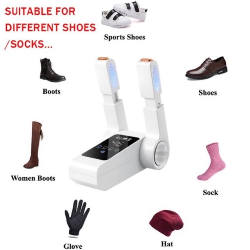 Máquina de secar sapatos elétrica inteligente dobrável secador rápido aquecedor desodorizador desumidificador secador dispositivo 220V