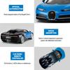RASTAR Bugatti Chiron RC Model Car Remote Control Car with LED Lamp Blue cm 1/14 32.415.68.9