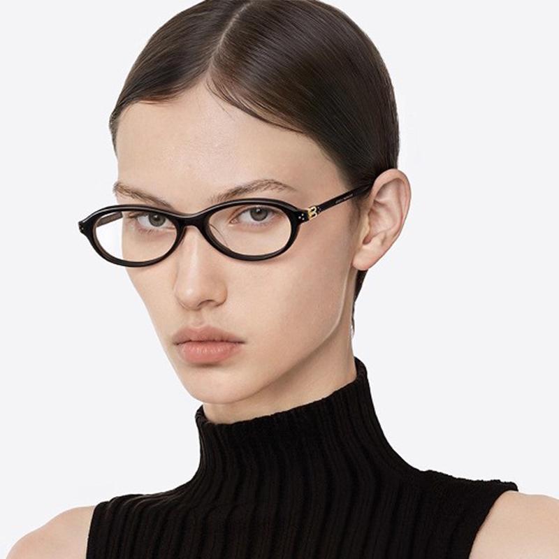 Ultraleichte Mode Internet-Berühmtheit Blaulichtschutz Kurzsichtigkeitsbrille Wechselbare HD Modetrend Elliptische Kurzsichtigkeitsbrille 6085