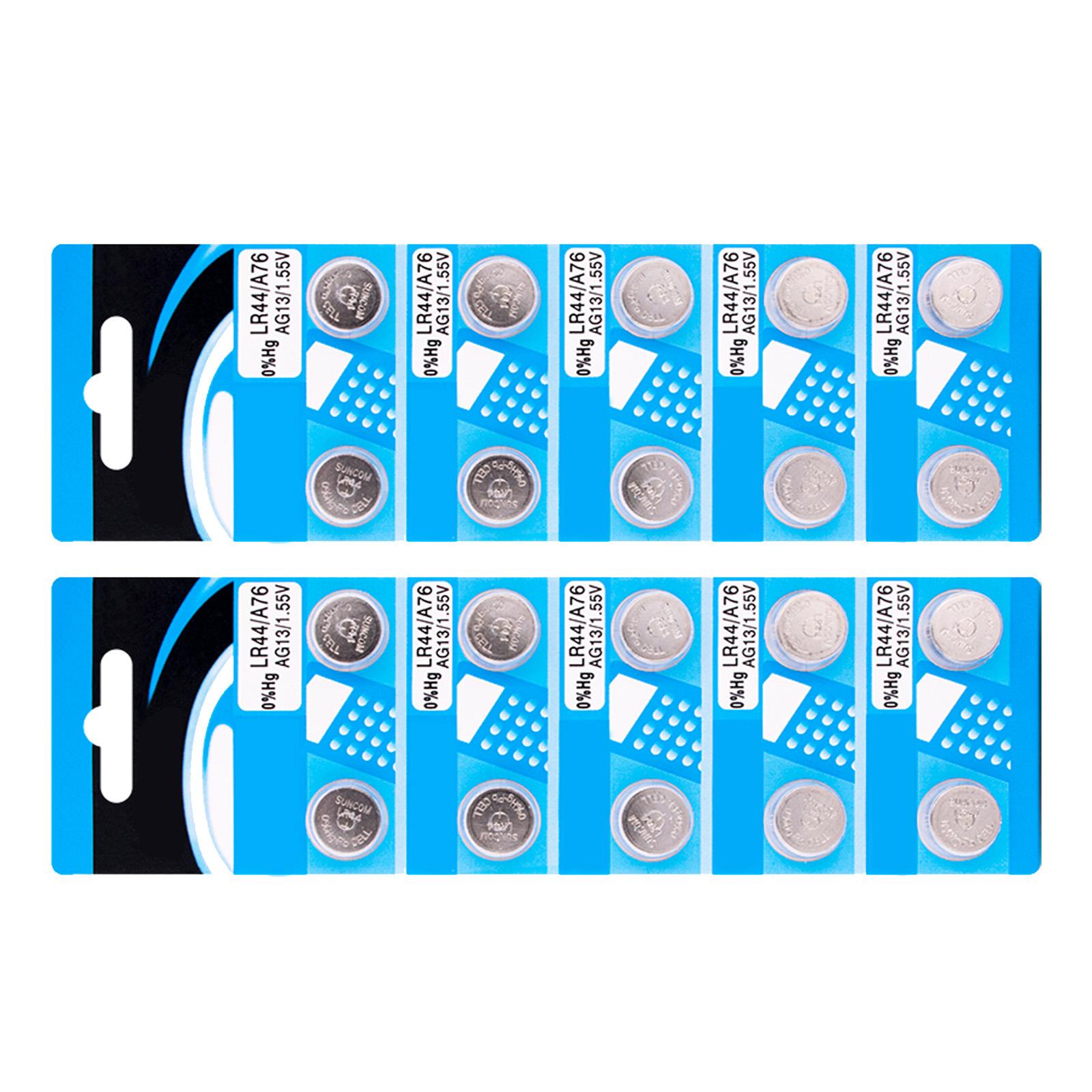 

10/20 шт. Высокоемкостные щелочные батарейки LR44 AG13 .5 В для небольших электронных медицинских приборов B