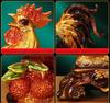 Lucky Rooster Zodiac Chicken Entrance Porch TV Wine Cabinet Living Room Decorations