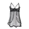 Sex Underwear Charming Lace Steel Ring Super Sexy Transparent Pure Desire One-piece Hollow Temptation Sexy Strap Nightdress