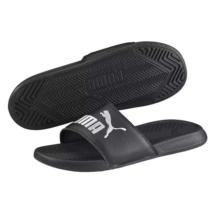 PUMA Popcat Shower Shoes Black (Unisex) Slide Slippers 360265 10