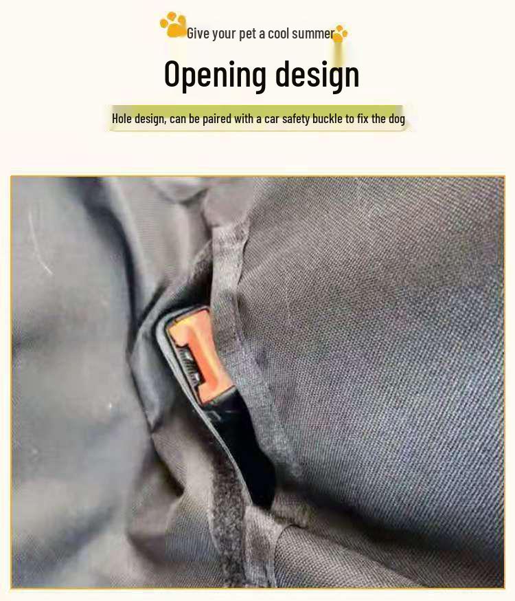 Car Back Seat Pet Cushion - Anti-Scratch & Anti-Bite Mat for Dogs