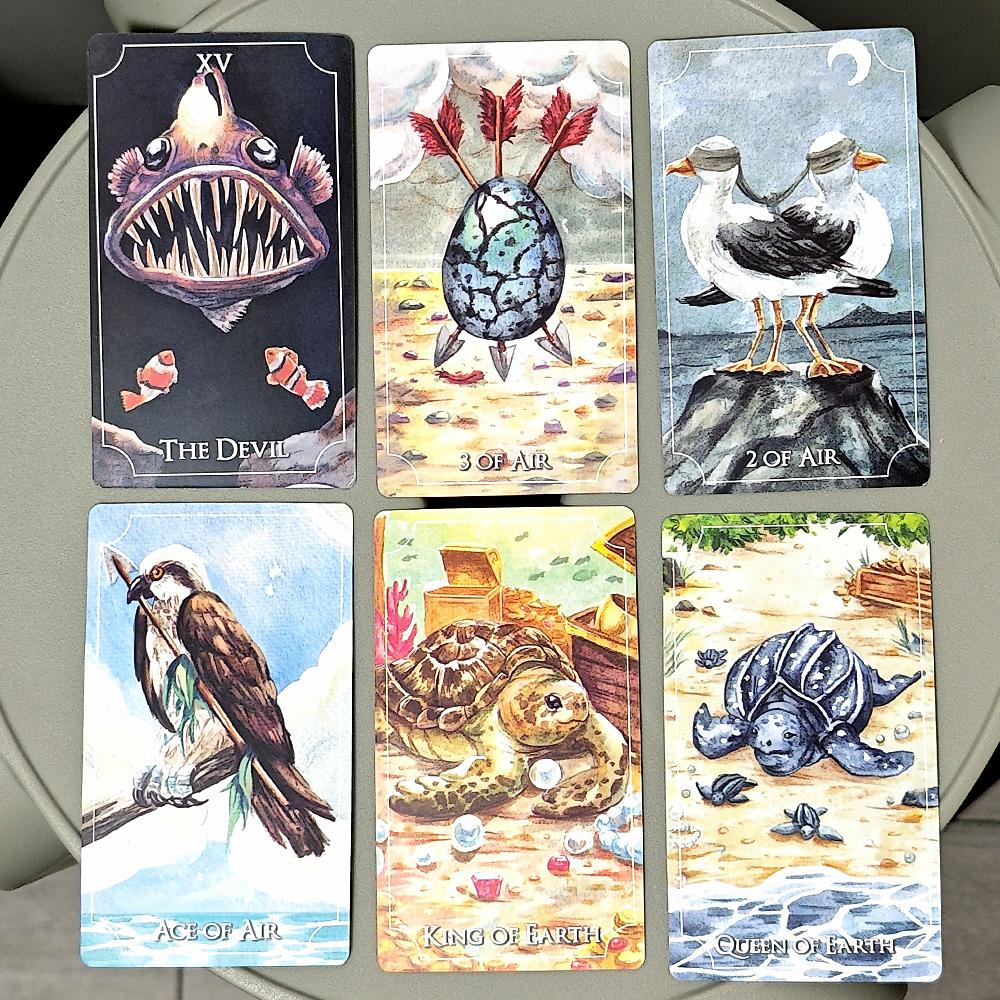 10.3*6cm Healing Waves Tarot 78 Pcs Tarot Cards Combine The Healing Aspect of Mother Nature and Art Into Artwork