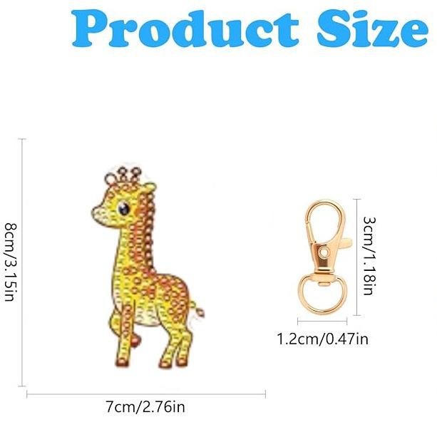 2025 New Animal Diamond Painting Keychain: Exclusive Design for Hot Selling; Inquire for Bulk Discounts