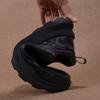 New Top Layer Cowhide Men's Business Sports Outdoor Leisure Round Toe Thick Soled Non Slip Leather Shoes with Rotating Button Leather Shoes