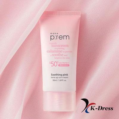 Zklidňující růžový tónovací krém na opalování 50 ml