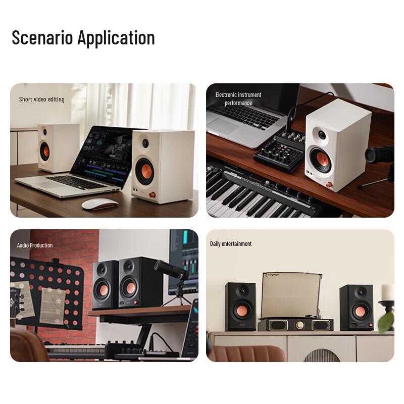 Edifier MR3BT Wireless Bluetooth Active Monitor Speakers