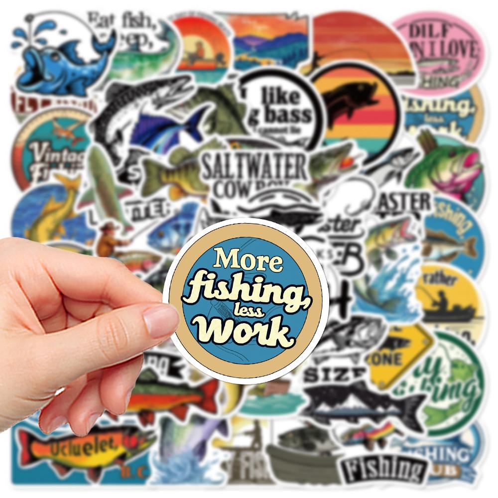 50PCS Outdoor Travel Fishing Diving Graffiti Stickers - Unique Decor for Luggage, Bikes & Skateboards AnimeWorlds Store