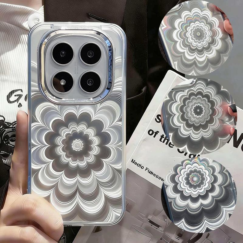 Fashion Laser Flowers Case for Xiaomi Redmi Note 15 Pro 14 13 12 11 A5 A3 15C 14C 13C Poco X8 Pro X6 C65 C71 15T Case Cover Soft TPU Phone Back Cases
