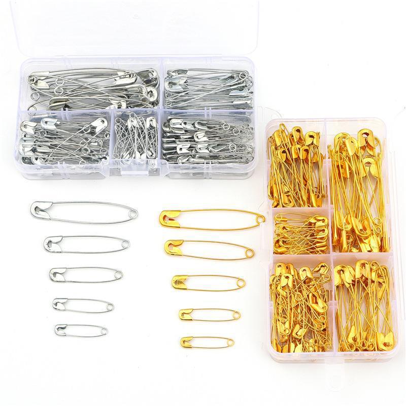 Vintage Safety Pins for Clothing Tags, Brooches, and DIY Shoe Buckle Kits