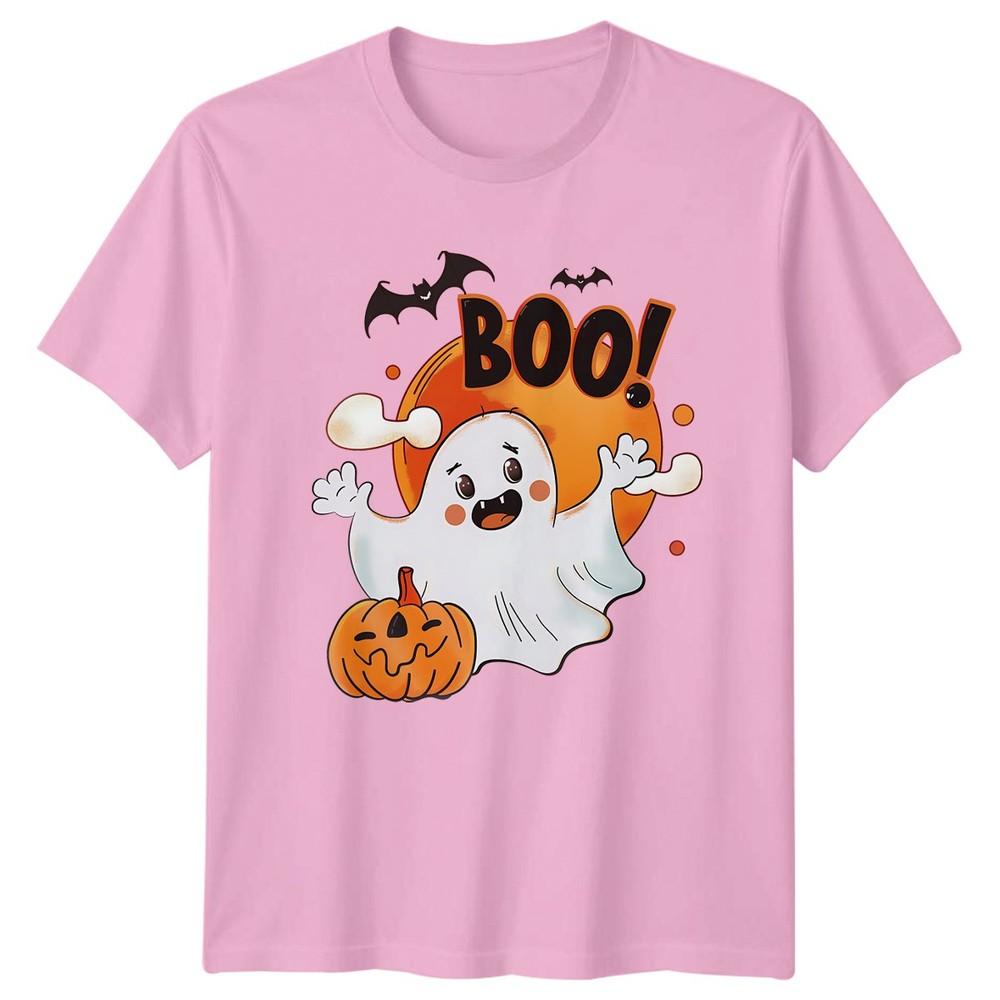 Boo TShirt Cute Halloween Ghost Pumpkin Halloween Gift For Him And Her