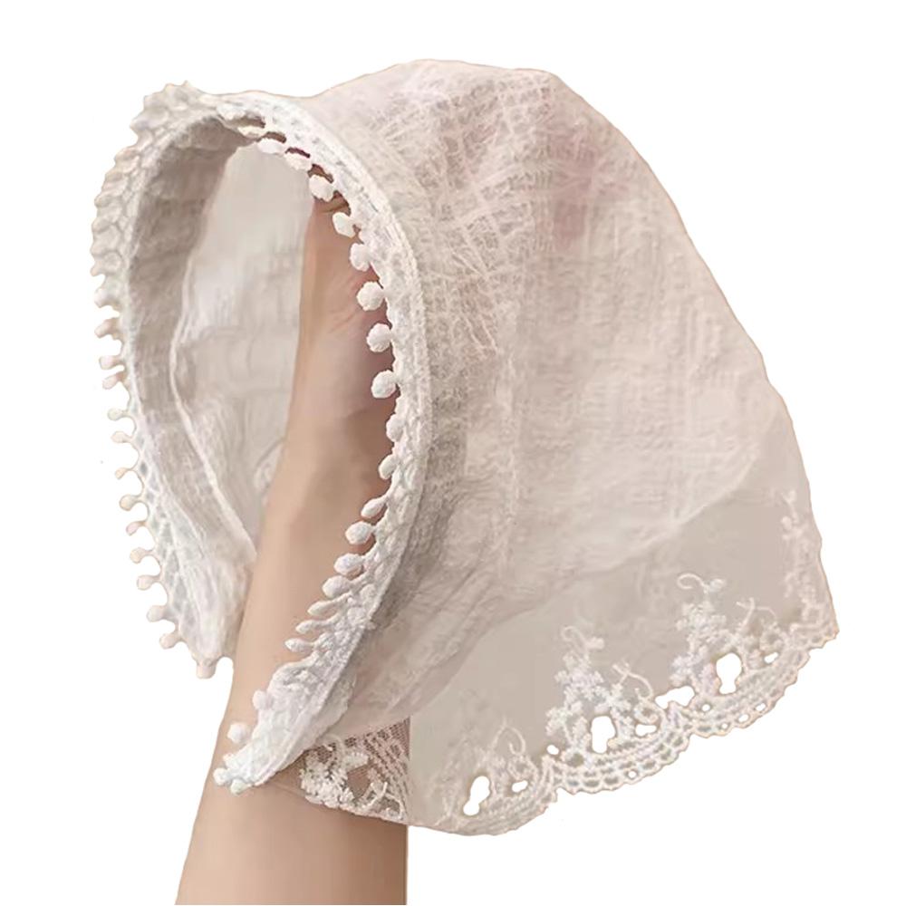 

Diadema Vintage con encaje triangular , accesorios elegantes para el cabello para vibraciones costeras, diadema bonitay dulce білий