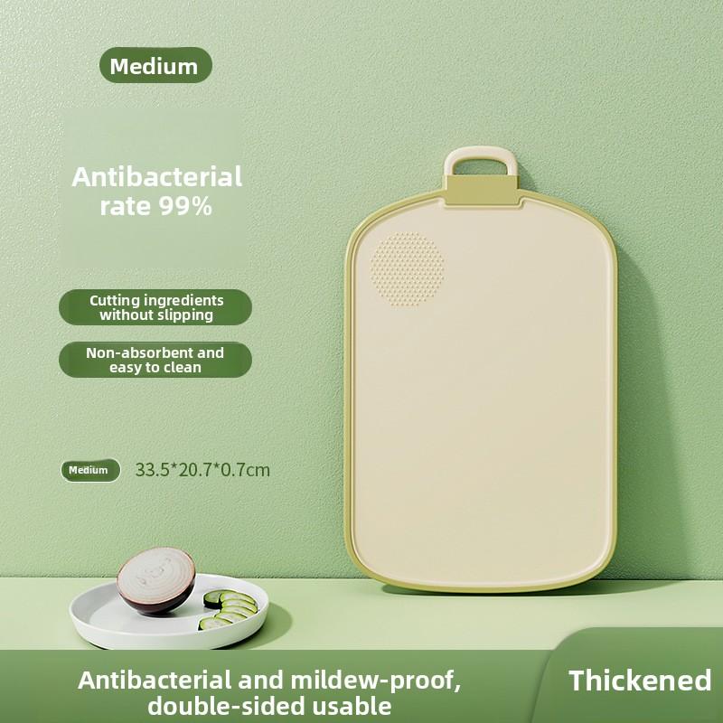 Doppelseitiges Schneidebrett, Schimmel- und Bakterienhemmend, Küchenschneidebrett für Gemüse und Obst, Kunststoffschneidebrett für Beikost