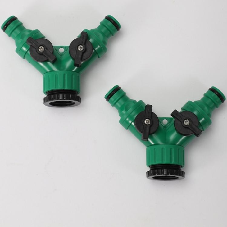 Y-Type Hose Splitter Double Way Joint 1 Split Two Faucet Diverter Garden Accessories Internal Thread Water-Diverter