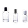 Transparent Cylindrical Glass Perfume Bottle with Bayonet Screw Cap