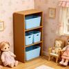 1Pcs Miniature Shelf Storage Box Dollhouse Scene Decoration Figurine Model Pography Prop Blue Storage Bins