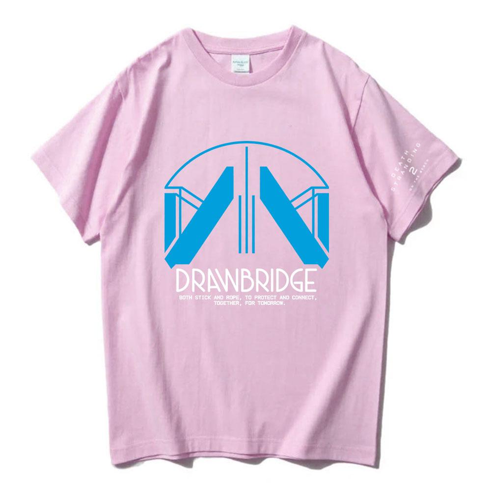 Drawbridge Design Graphic Tees Game DEATH STRANDING 2 ON THE BEACH T-shirt Unisex Streetwear Cotton Short Sleeve Mens Tee-shirt