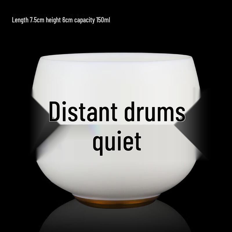 Premium Gilded White Porcelain Master Tea Cup